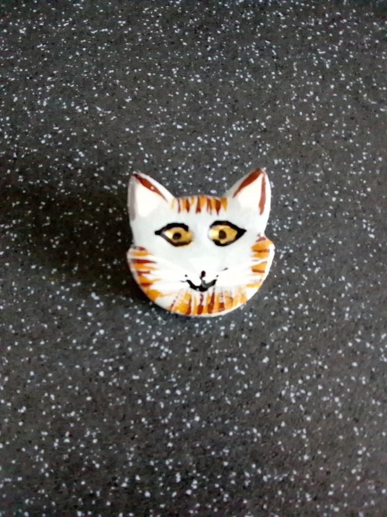 Cat pin badge brooch - Etsy France
