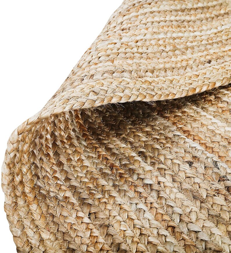 Jute Braided Runner Rug Natural Hand woven Reversible Area Etsy