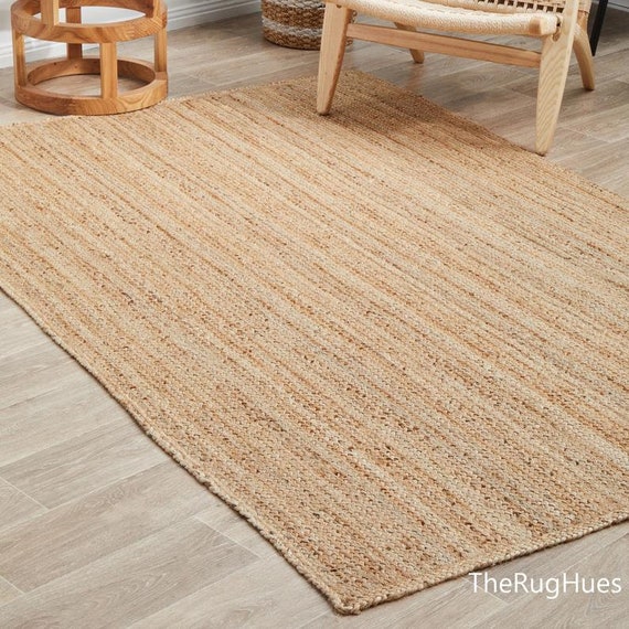 Natural jute rug soft jute rug straw rug small jute rug Etsy