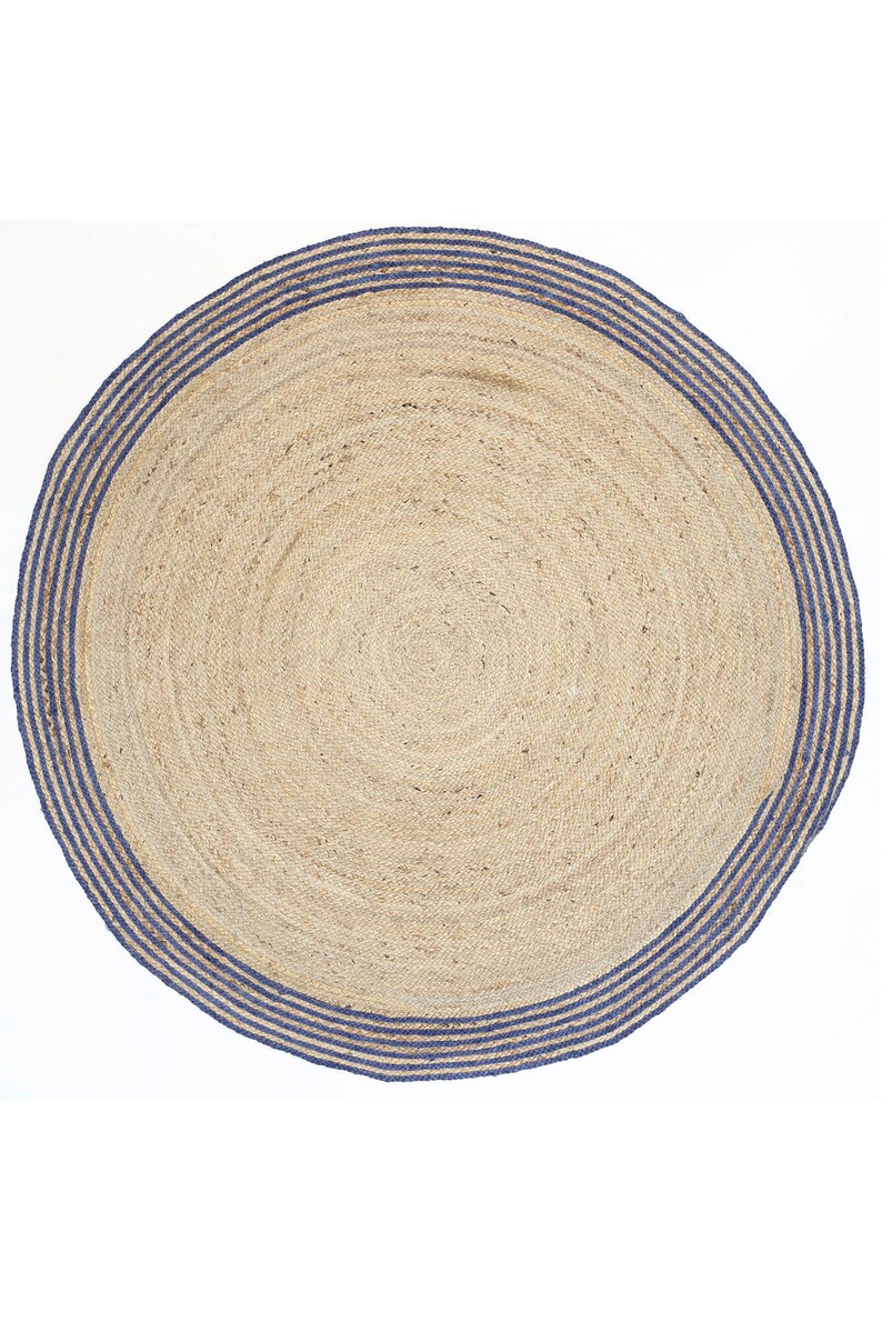Beautiful Round Vegan Jute Rug / Eco Friendly Rug / Boho Decor Etsy
