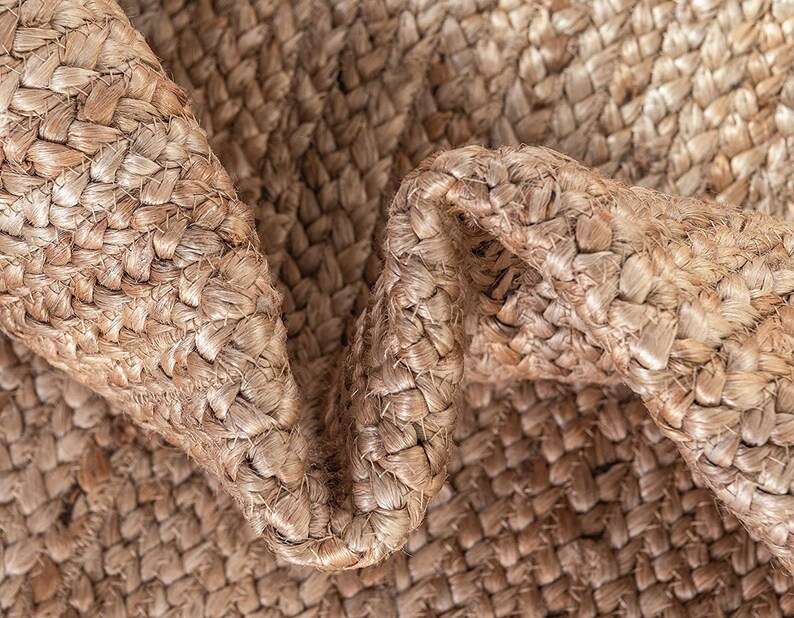 Natural Jute Rug Jute Carpet Vegan Rug Farmhouse Rug Jute Etsy