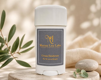 Mauna Loa Labs Cream Deodorant: Non-Irritating, Low pH Formula, powered by natural actives.