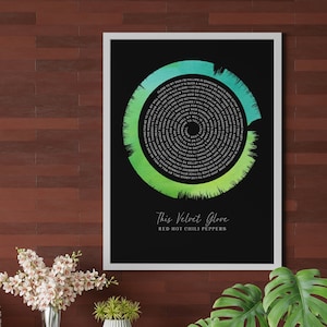 Arte Soundwave personalizada, presente personalizado para ele, presente de aniversário de casamento, presente de noivado, impressão de letra de música, pôster de música, presente de aniversário