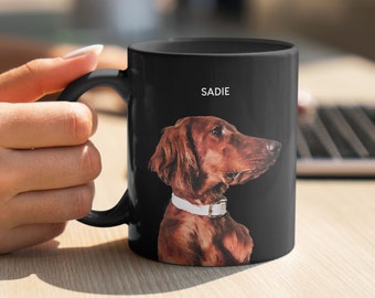 Personalized Dog Coffee Mug, Pet Face Memorial Mug Gift For Dog Lover, Pet Picture Photo Mug Gift For Dog Mom Cup, Custom Pet Cup Travel Mug