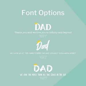 personalized night sky print font options