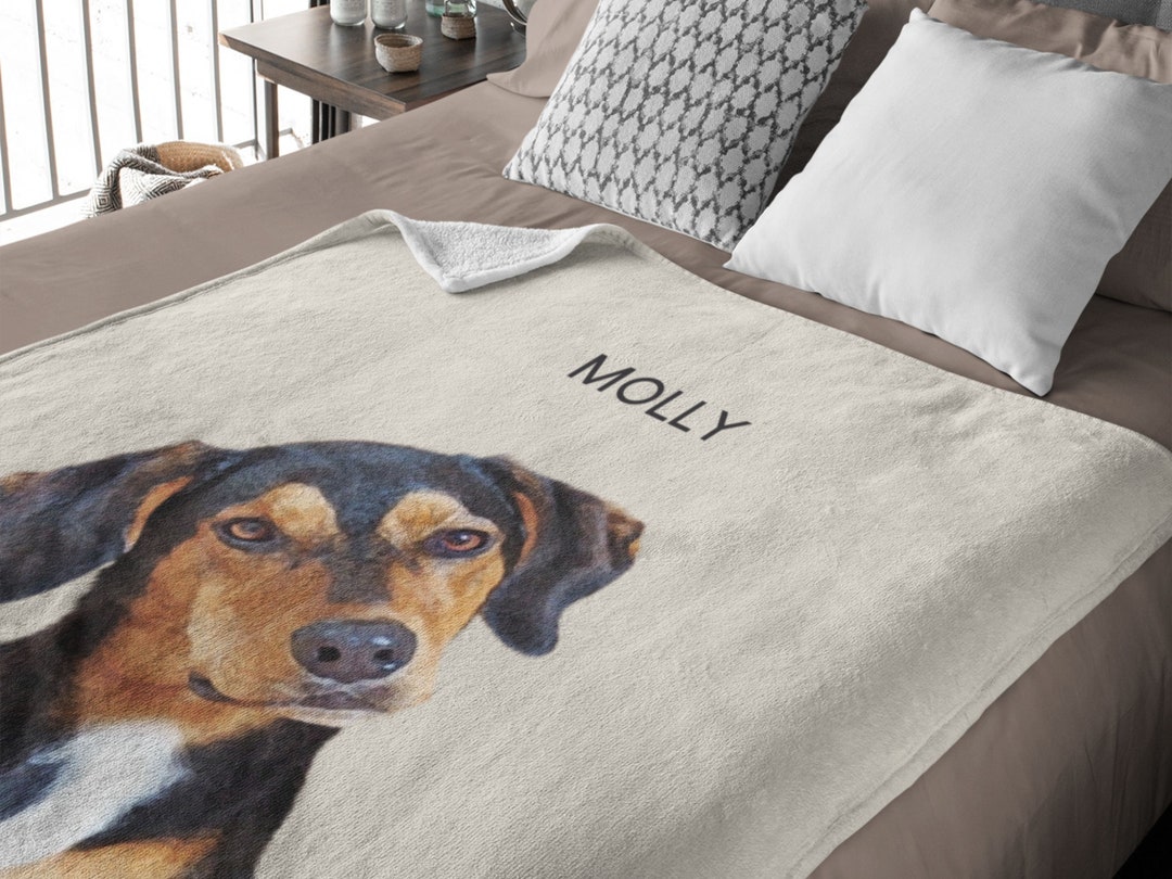 Custom Dog Blanket Personalized Dog Blanket Pet Memorial Dog Gift for ...
