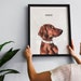Pet Portrait Custom Pet Portrait Gift Custom Dog Portrait Personalize Pet Gift For Mom Christmas Gift For Her Pet Memorial Animal Portrait 