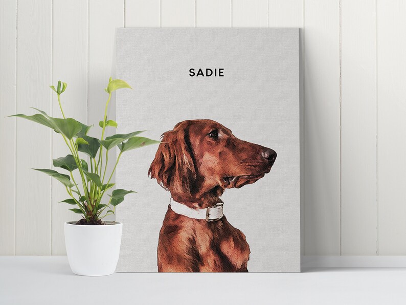 Pet Gift Pet Memorial Gift Dog Art Custom Pet Portrait from Photo Dog Portrait Dog Gift Pet Loss Personalized Gift For Her Dog Print