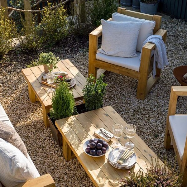 Outdoor coffee table | Garden side table | Made to measure