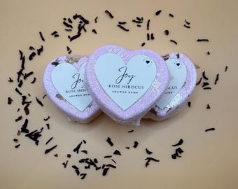 Heart Shower Bomb, Natural Handmade, Shower Steamers, Shower Fizzies, Shower Melts, Gifts for her, Anniversary gift