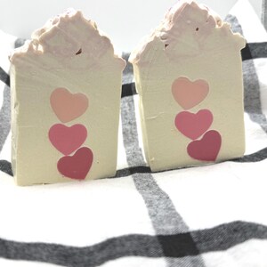 Valentine's Day Soap, Heart Soap, Bathroom Decor, Lavender Chamomile Soap, Love Soap, Anniversary Soap, Luxury Soap