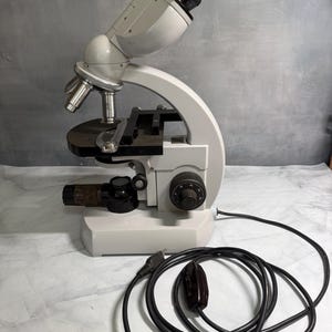 Carl Zeiss Binocular Microscope #4990251 West Germany, 3.2X 10X 40X 4 Objectives