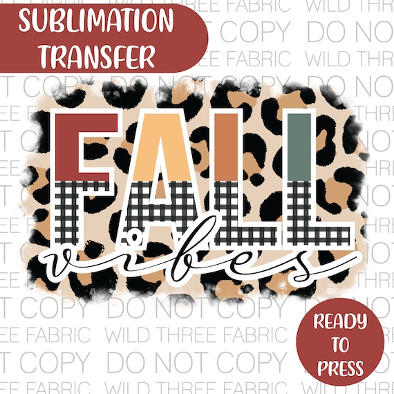 SUBLIMATION TRANSFER Ready to Press 