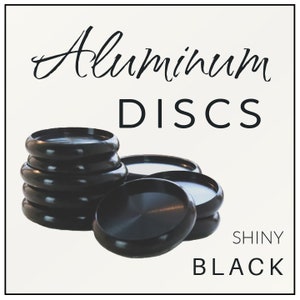 Luxe Discbound Discs - Aluminum Set of 8 - Shiny Black