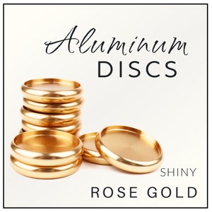 Luxe Discbound Discs - Aluminum Set of 8 - 0.94&quot; Rose Gold