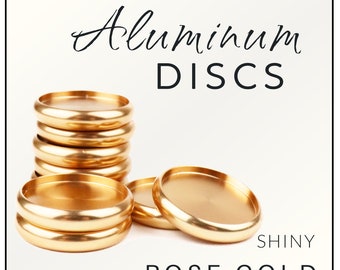 Luxe Discbound Discs - Aluminum Set of 8 - 0.94&quot; Rose Gold