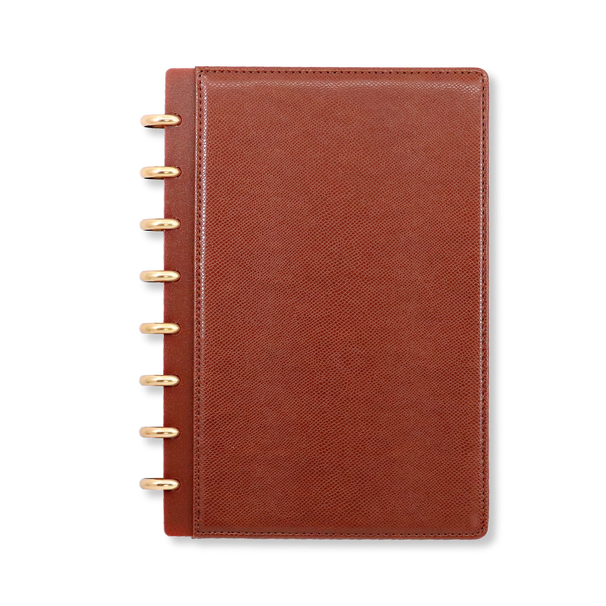 Upscale Discbound Half Letter Notebook Covers Pebbled Saddle Etsy