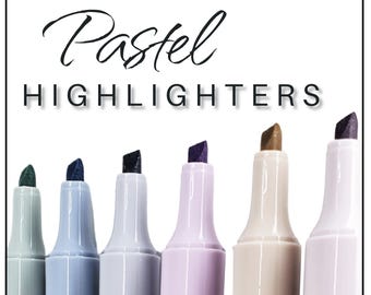Pastel Highlighters S/6 – Watercolor Markers
