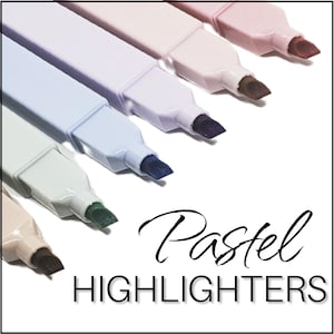 Pastel Highlighters - S/6 Watercolor Markers