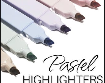 Pastel Highlighters - S/6 Watercolor Markers