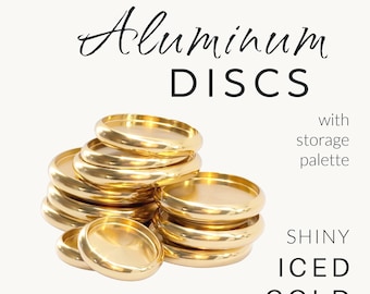 Luxe Aluminum Discbound Discs with Storage Palette - Iced Gold
