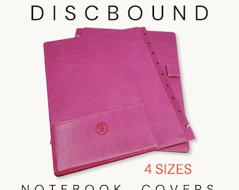 Discbound Notebook Covers - 4 Sizes - Sorbet (Faux Leather)