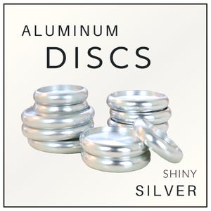 Luxe Discbound Discs - Aluminum Set of 8 - 0.94&quot; Silver
