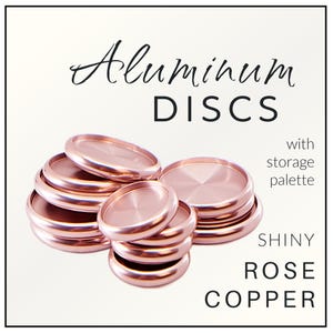Luxe Aluminum Discbound Discs with Storage Palette - Rose Copper