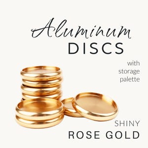 Luxe Discbound Discs - Aluminum Set of 8 - 0.94" Rose Gold