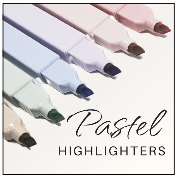 Pastel Highlighters - Bible Journals - Bullet Journals - Great Teachers Gift!