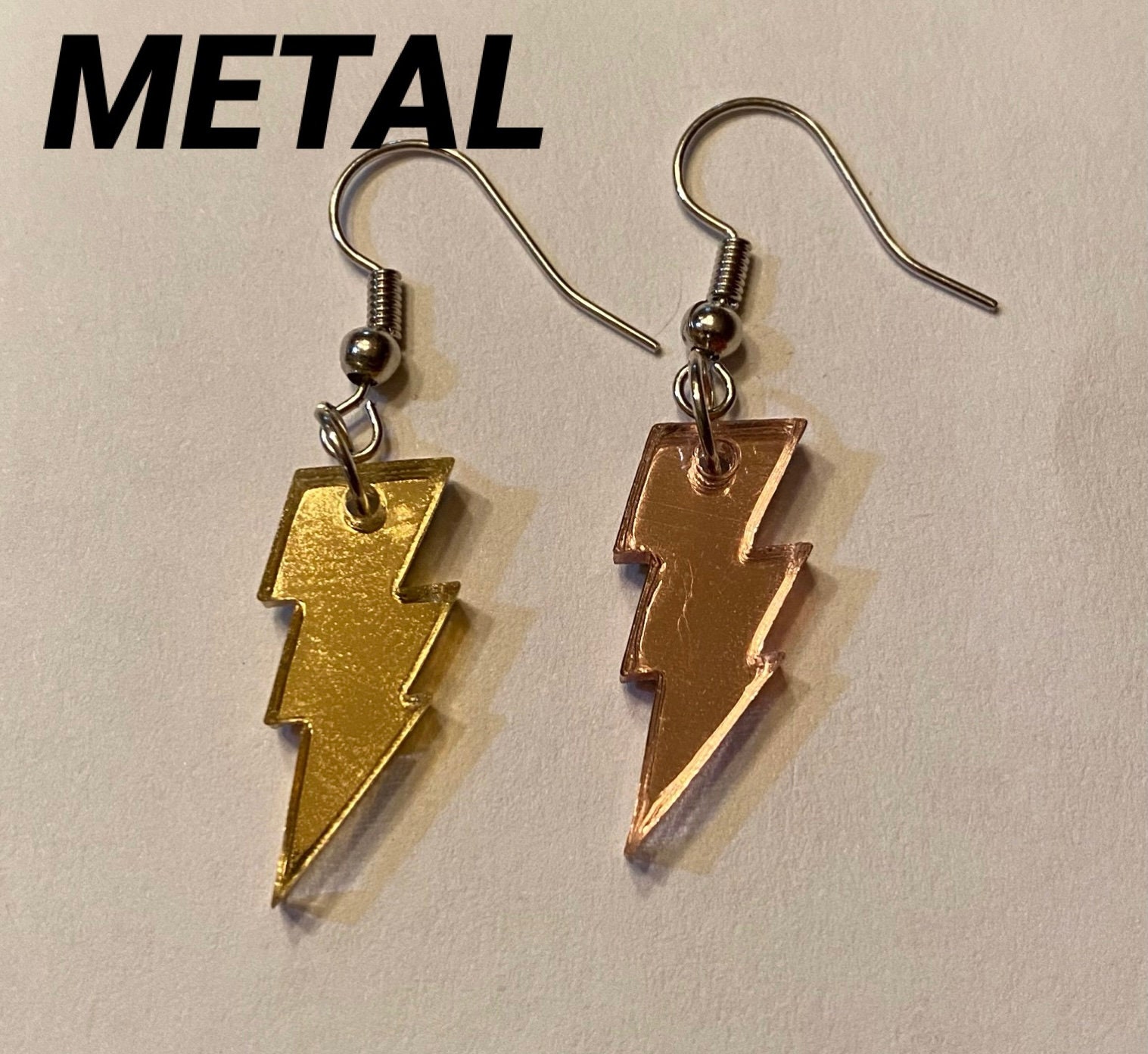 Lightning Bolt Earrings MULTIPLE COLORS AVAILABLE Etsy