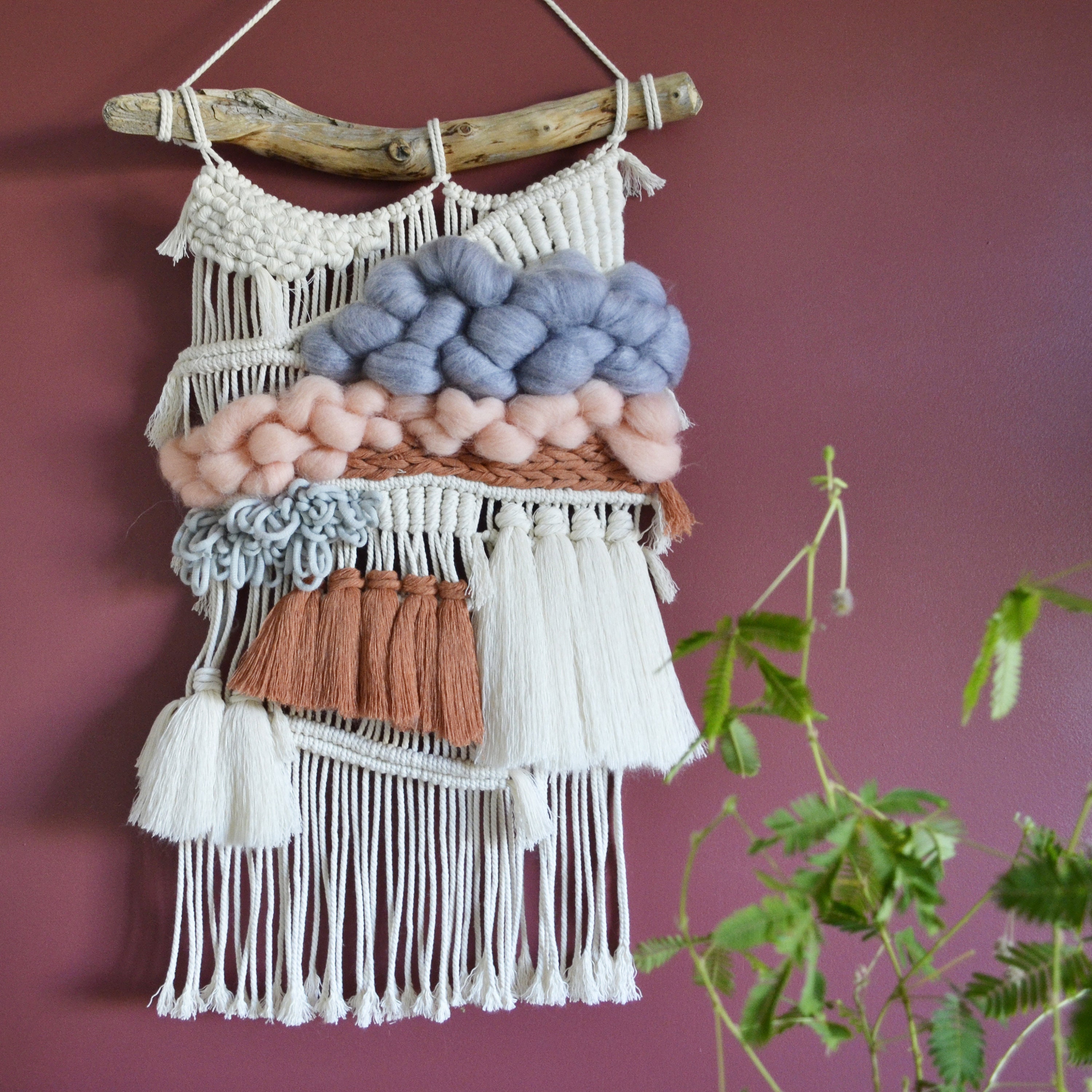 Juliette - Suspension Murale en Macramé