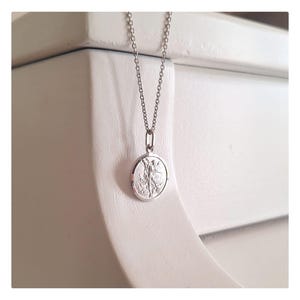 St Michael 17 mm medal, Sterling silver 925 medal, Archangel Michael pendant, Protector of police, army and firefighters