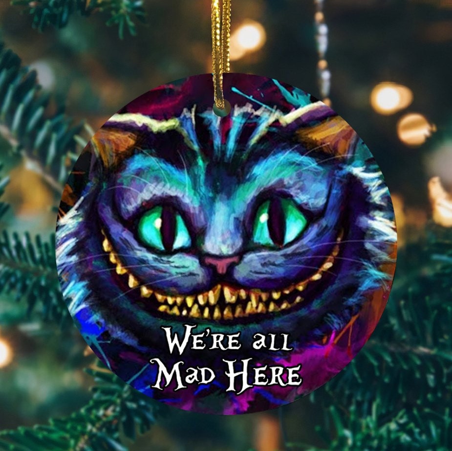 Cheshire Cat from Alice in Wonderland OrnamentChristmas Etsy