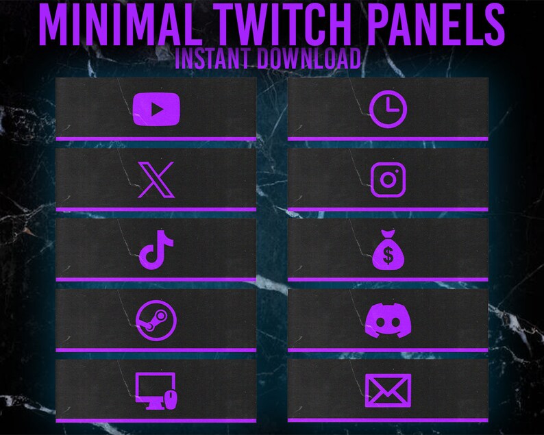 Minimal Twitch Panels / Twitch Emote / Twitch Emotes / Twitch Stream