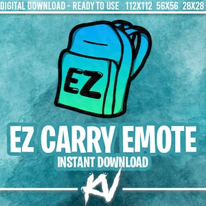 EZ Carry Twitch Emote / Twitch Emotes / Twitch Stream / Discord Emotes / Kick Emotes / Streamer / Streaming / Twitch Graphics