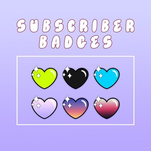 Heart Subscriber Badges For Twitch