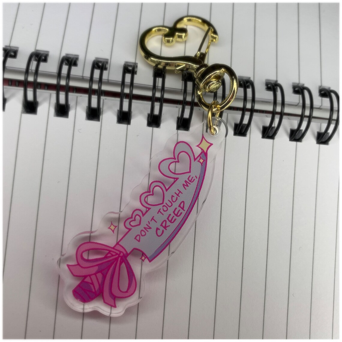 Small Keychain Charm Keyring Sticker Kawaii Yami Kawaii - Etsy