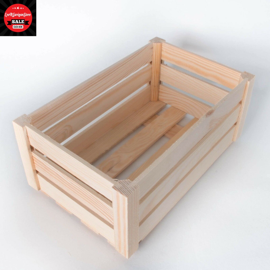 Plain Wooden Slatted Fruit Crates Containers in 3 Sizes/Apple Etsy