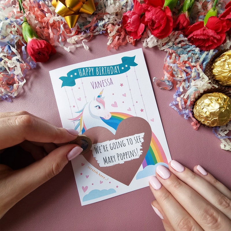 Custom Scratch off Card - Etsy