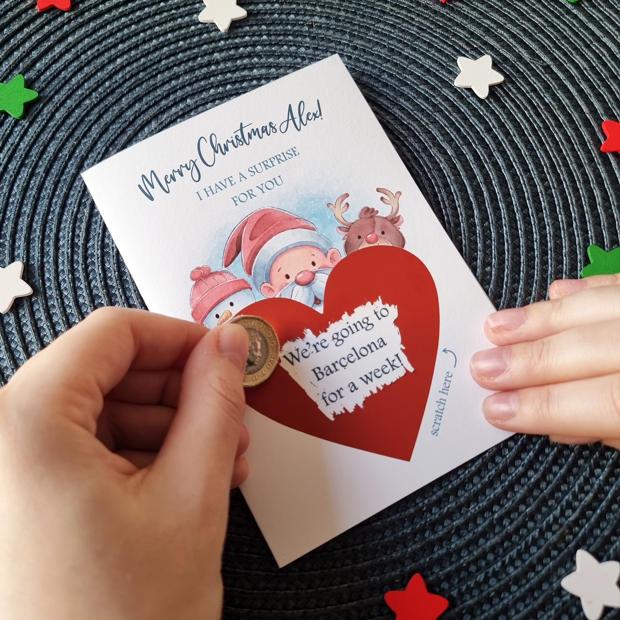 Custom Christmas Scratch Card Personalized Surprise Scratch Off Cards - View #13