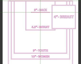 Apparel Printing Imprint Sizing Digital File