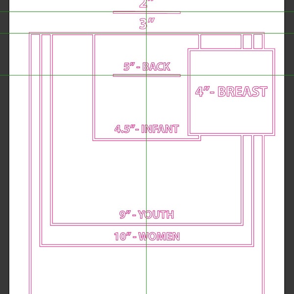 Bekleidung Druck Aufdruck Sizing Digitale Datei