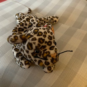Pristine with Mint Tags TY Beanie Baby Retired FRECKLES the Leopard PE Pellets