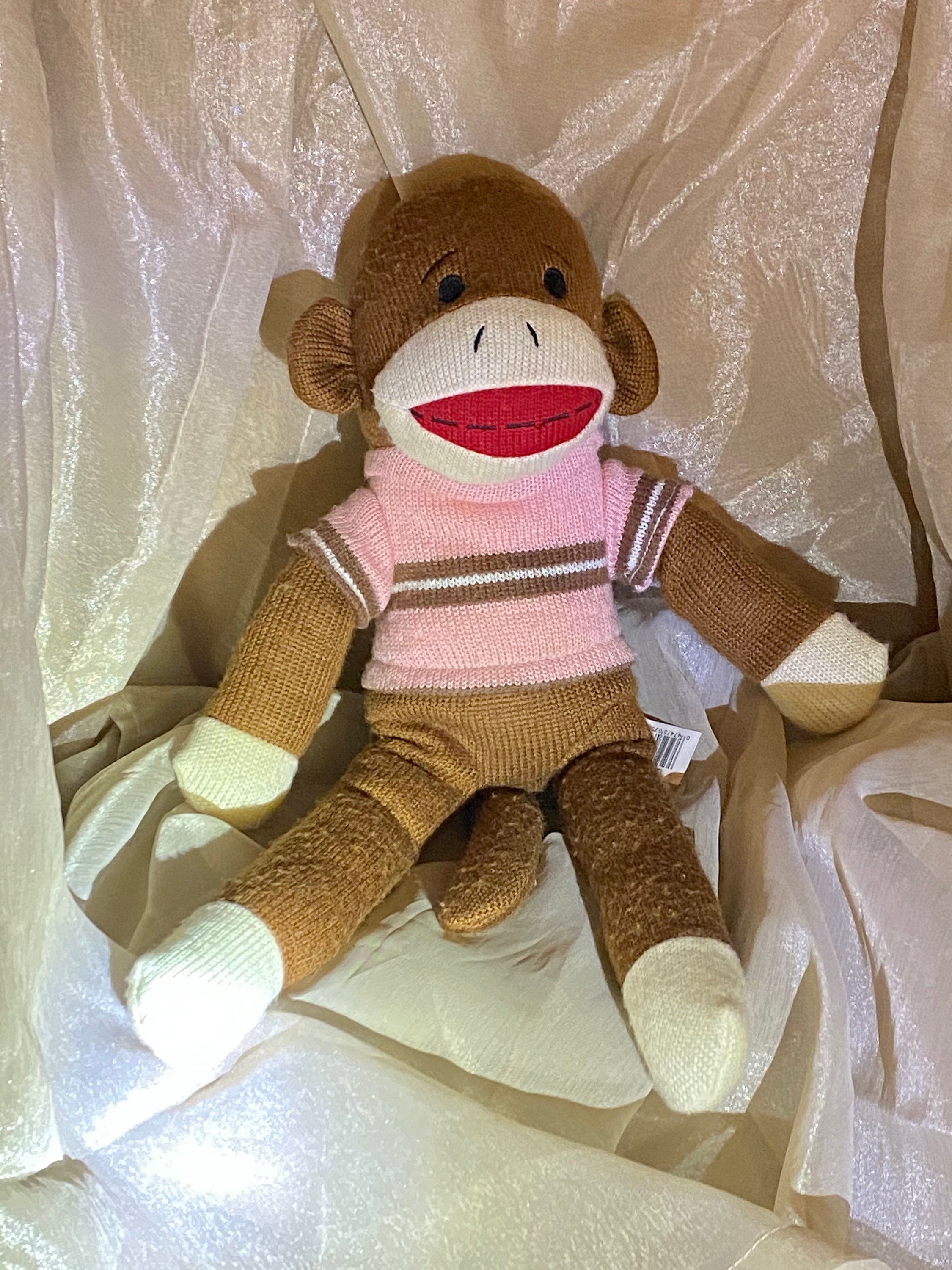 sock monkey teddy