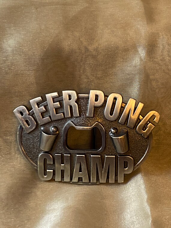 Beer Ping Champ Belt Buckle - Etsy