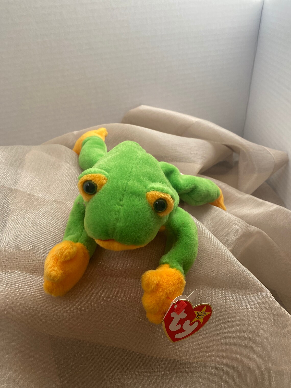 Ty Beanie Baby Smoochy the Frog | Etsy