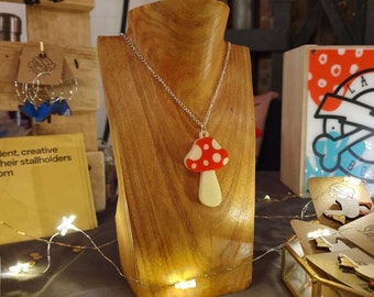 Toadstool necklace
