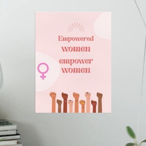 Feminist Aesthetic Inspirational posters//empowered women