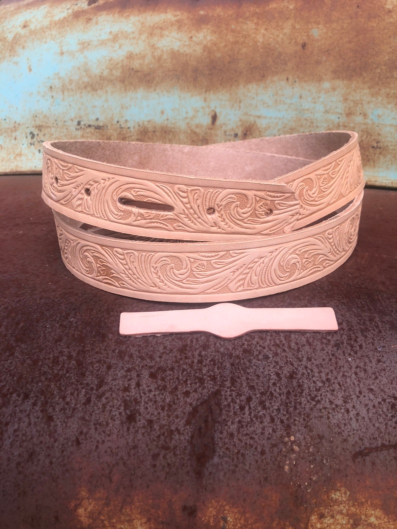 Embossed Belt Blanks Etsy